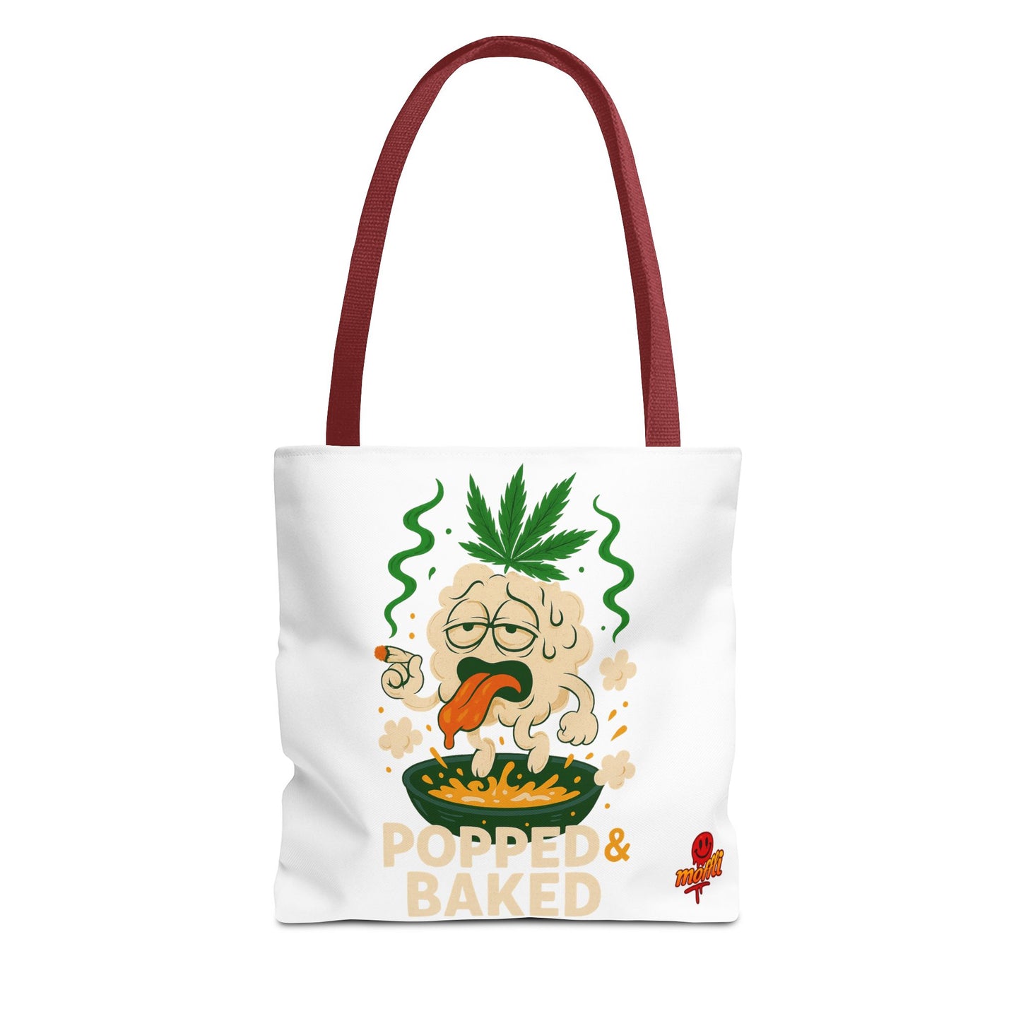 Popped & Baked Tote Bag – Funny Weed Popcorn Stoner (Tax Included)