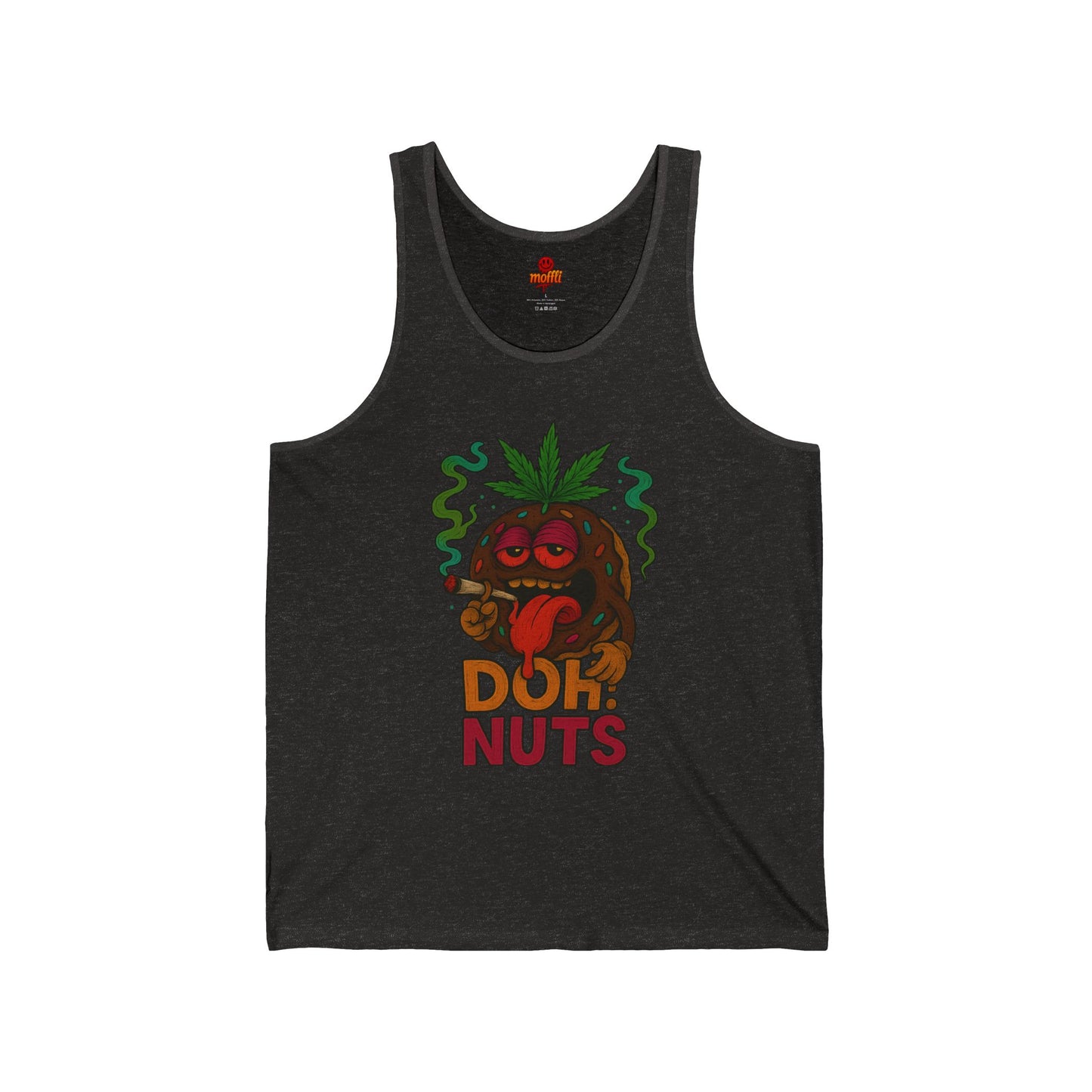 Doh! Nuts Chocolate Tank Top, Funny Weed Donut (Tax Included)